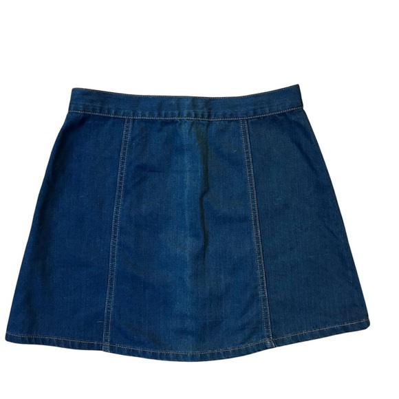 Urban Outfitters BDG Mini Denim Snap Front Flare Skirt Size Medium - Picture 6 of 10